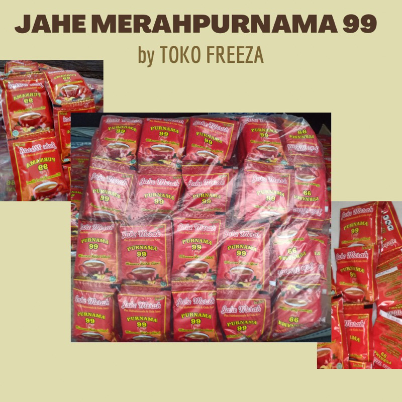 

JAHE MERAH PURNAMA 99 asli by Toko Freeza 1 Bal (20 renceng) Jakarta