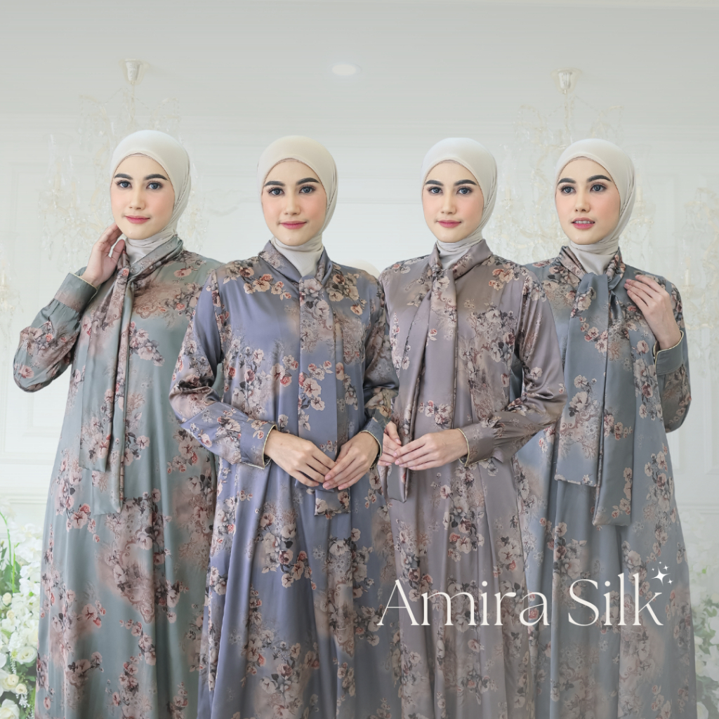 AMARA SILK DRESS - Gamis Silk Muslim by HijraStories