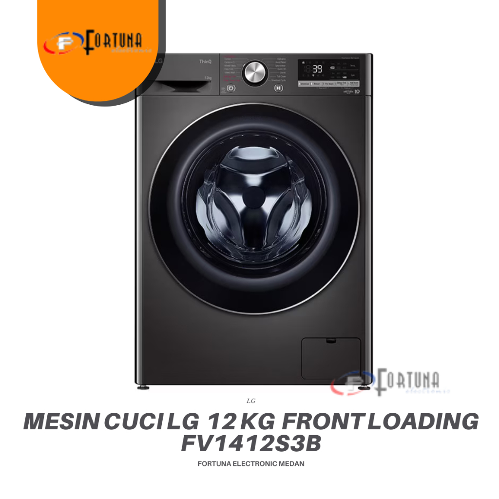 LG FV1412S3B MESIN CUCI FRONT LOADING 12 KG INVERTER MEDAN