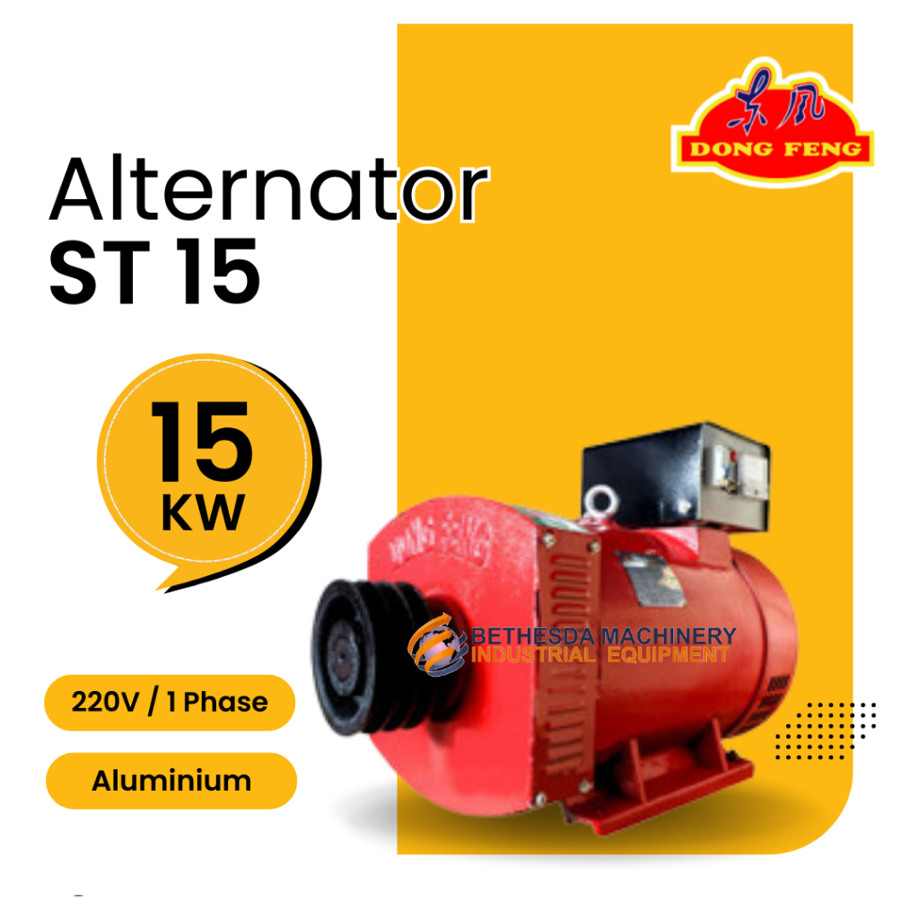 Alternator Listrik 1phase ST 15 / Dinamo 15 KW 220V