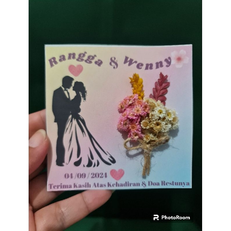 SOVENIR PERNIKAHAN/BUKET MINI EDELWEISS/SOVENIR KARTU PERNIKAHAN