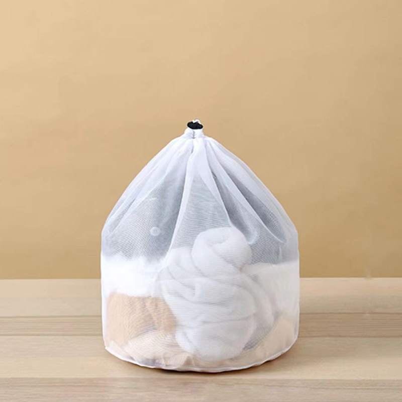 Tas Laundry Serut Jaring Drawstring Bag Fine Mesh