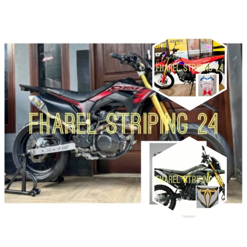 STIKER STRIPING LIS LES BODY MOTOR CRF 150 2021 ORIGINAL