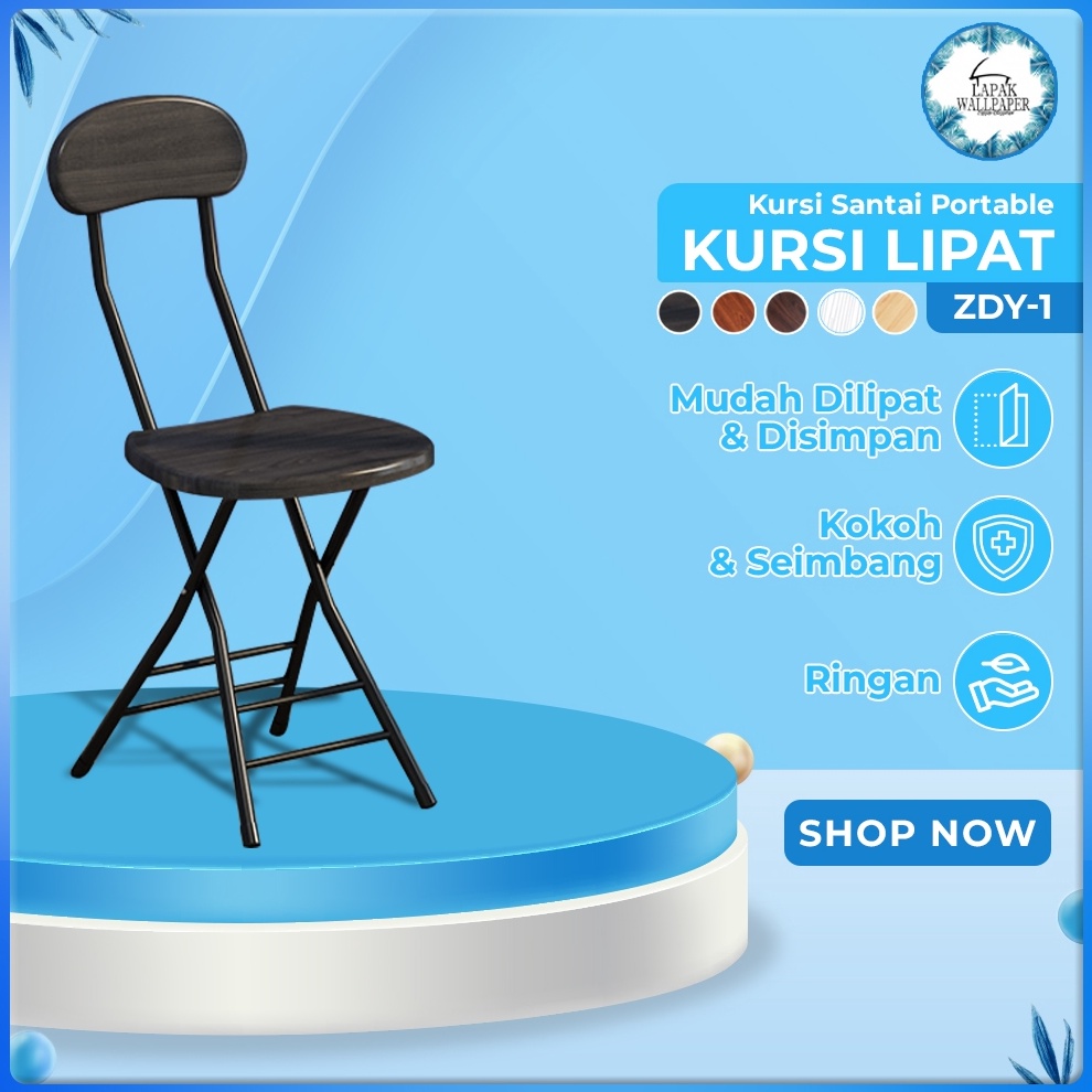 ART G49I Lapak Wallpaper Official Shop Kursi Lipat ZDY1 Kursi Traveling Kursi Lipat Folding Chair Travel Simple Kursi Gaming