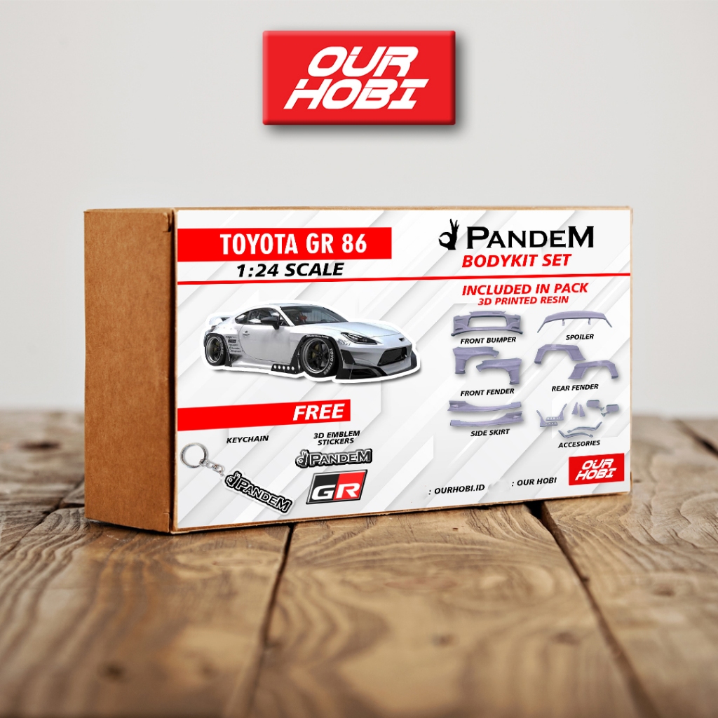 Body Kit Transkit Model Kit GR86 Pandem 1/24 / Modelkit / Rc Drift
