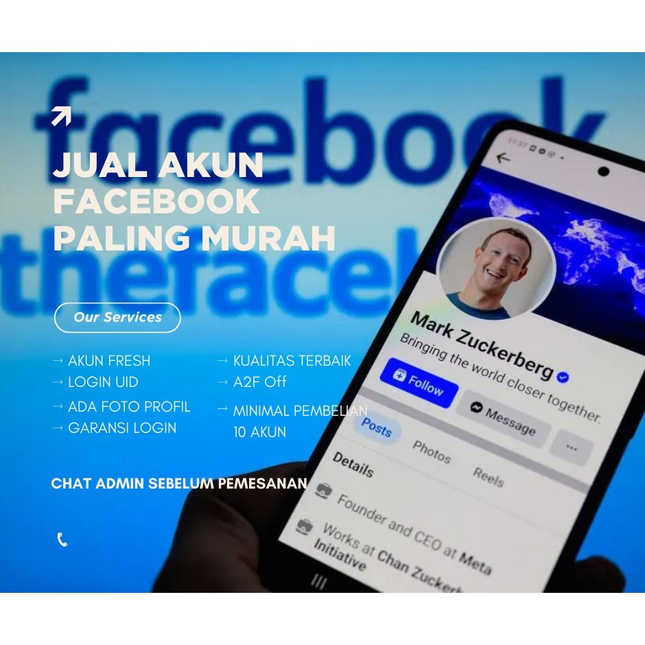 akun fb fresh paket 100 akun