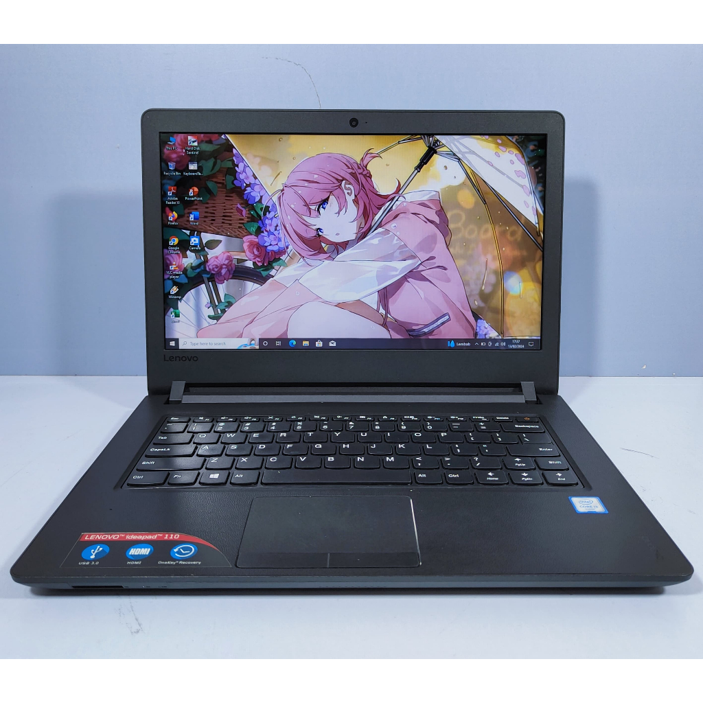 LAPTOP Lenovo Ideapad 110-14ISK Intel Core i3 Gen 6 Ram 8GB SSD 256GB Murah dan Bergaransi