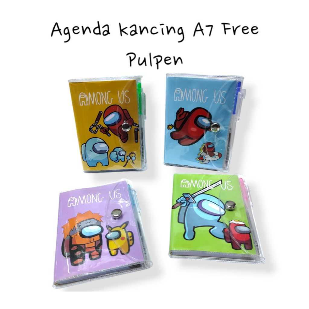 

Buku Diary Notes AMOUNG US 1003754 AGENDA Kancing A7 (110 halaman) FREE Pulpen Bolpen Pen