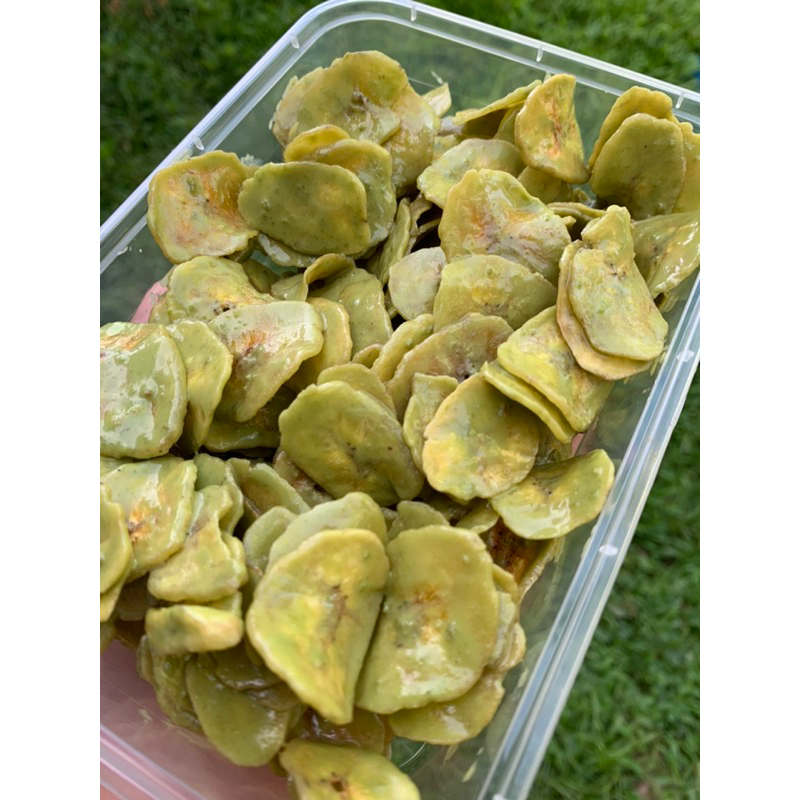 

keripik pisang coklat lumer matcha