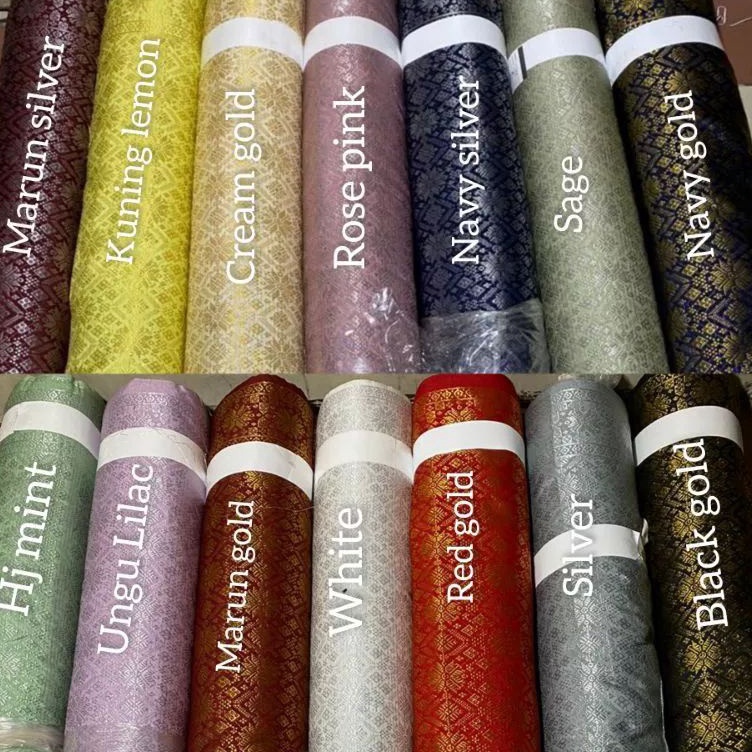 Stok baru Songket Palembang songket meteran songket mesin Palembang