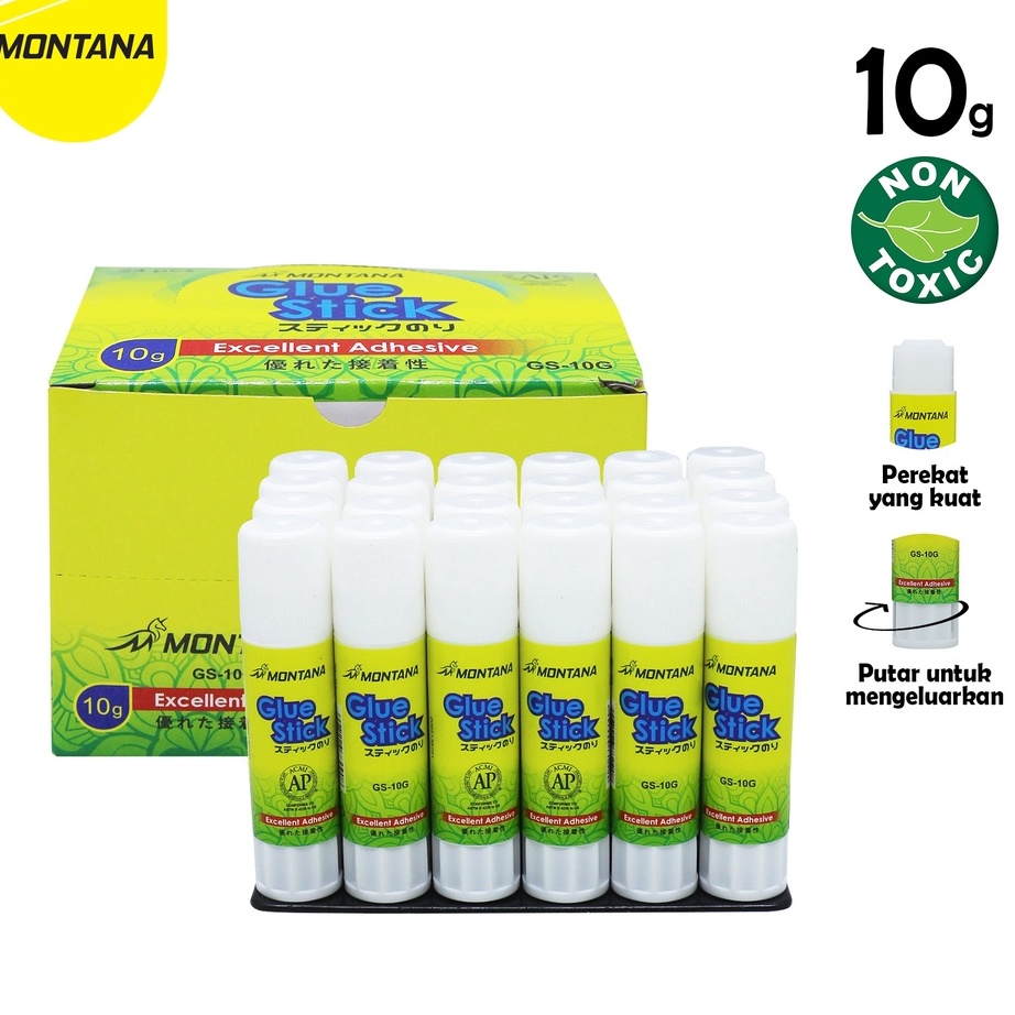 

Ready Stok MurahMurahATK Glue Stick Lem Batang Montana GS1 1Gr