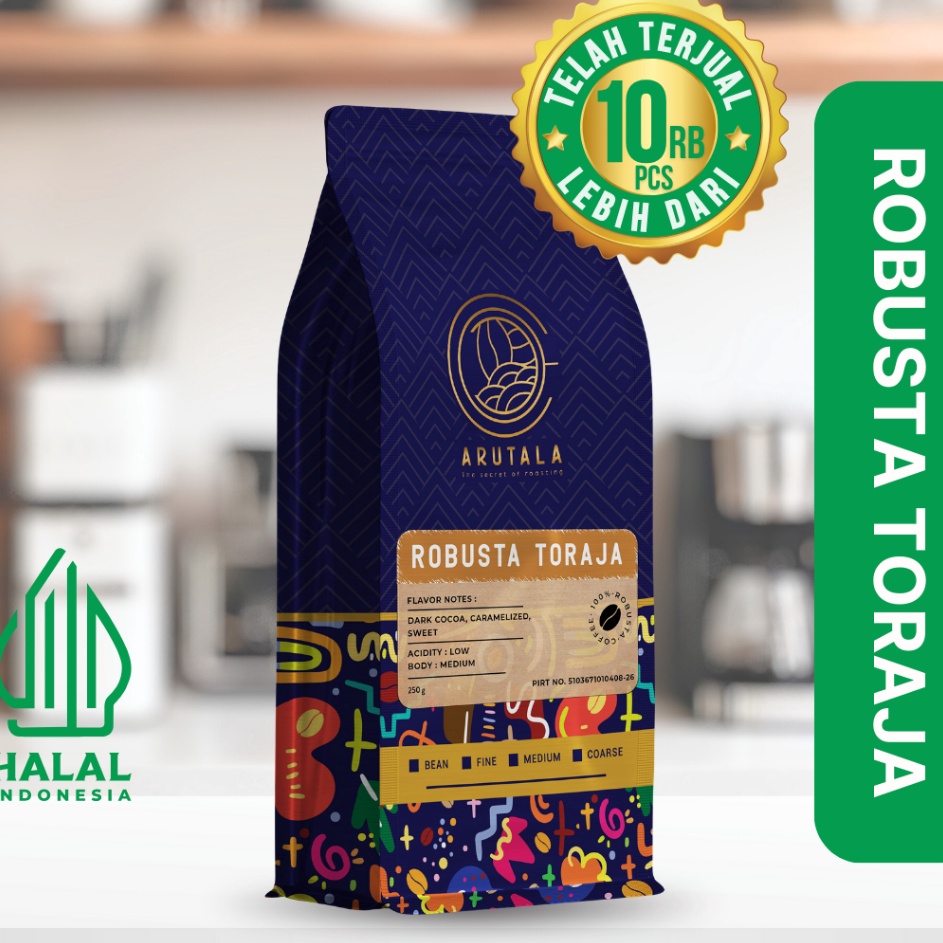 

ORIGINAL ARUTALA Kopi Toraja Rantebua Robusta Coffee Indonesia 2 gr