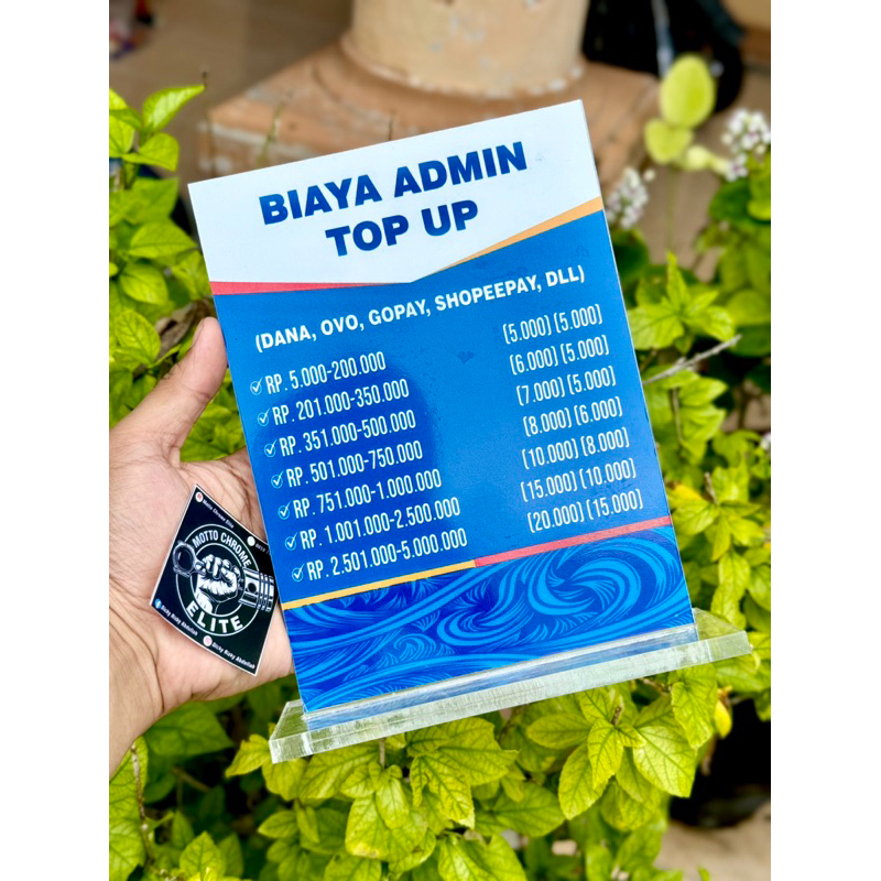 

AKRILIK UKURAN 15x20CM BIAYA ADMIN TOP UP AGEN BANK BISA REQEUST