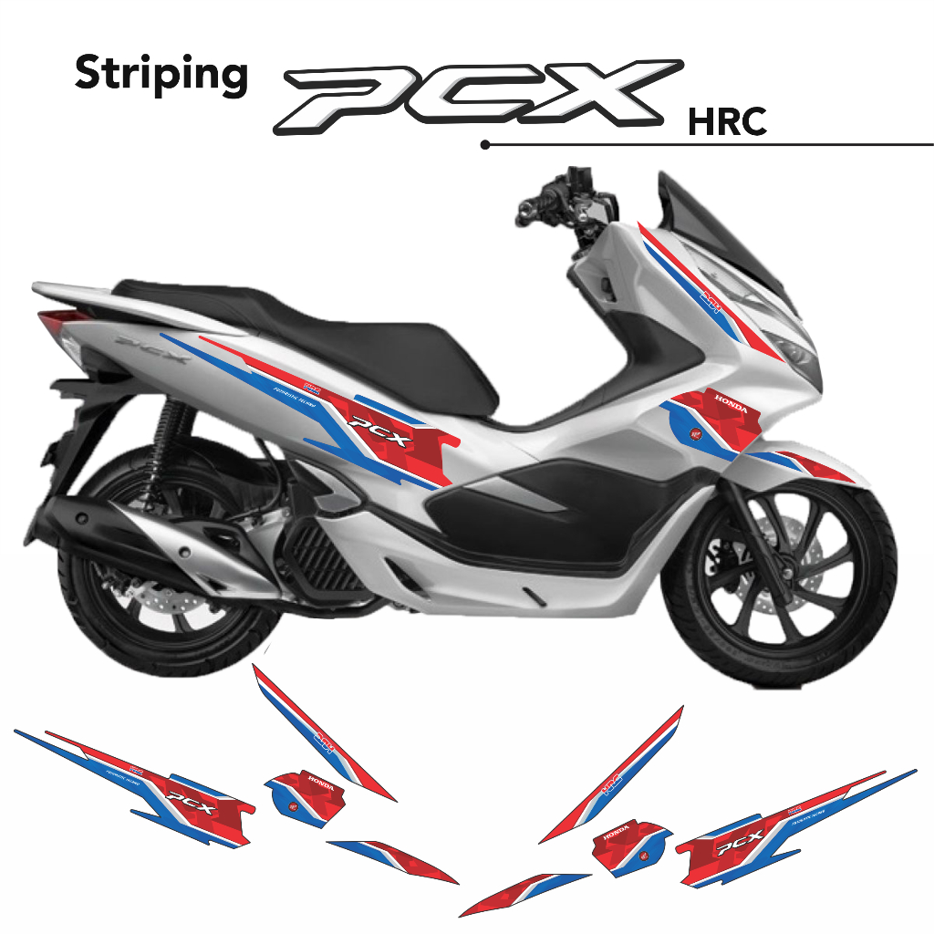 Stiker Striping Lis Honda PCX 150 Grafis HRC