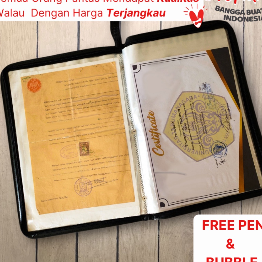 

Terbaru TOPLA Map Ijazah Dokumen Keeper Resleting Anti Air Kulit Isi 4 6 Document Sertifikat File Folder Organizer Business File Clear Holder