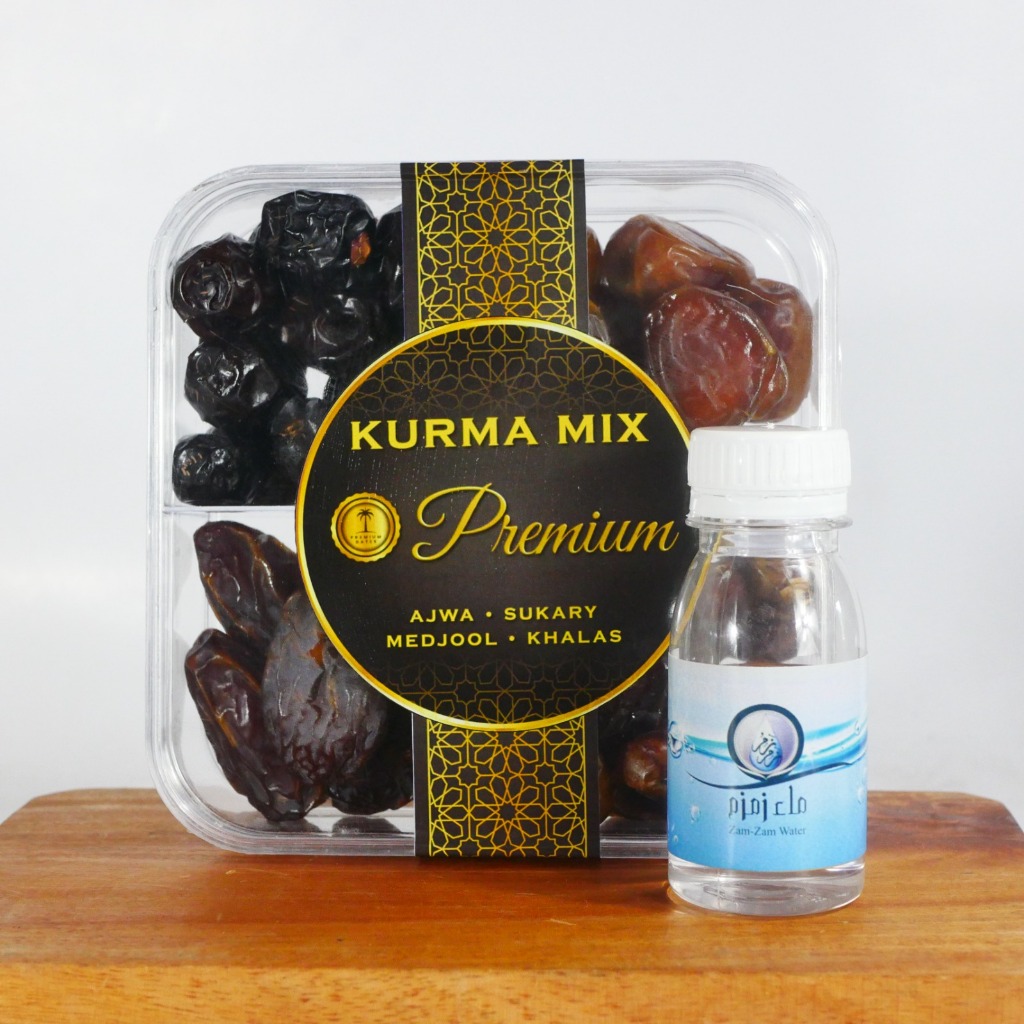 

PAKET KURMA MIX 1 PREMIUM FREE 50 ML ZAM ZAM