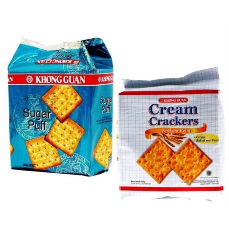 

Khong Guan Cream Crakers dan Sugar Puff