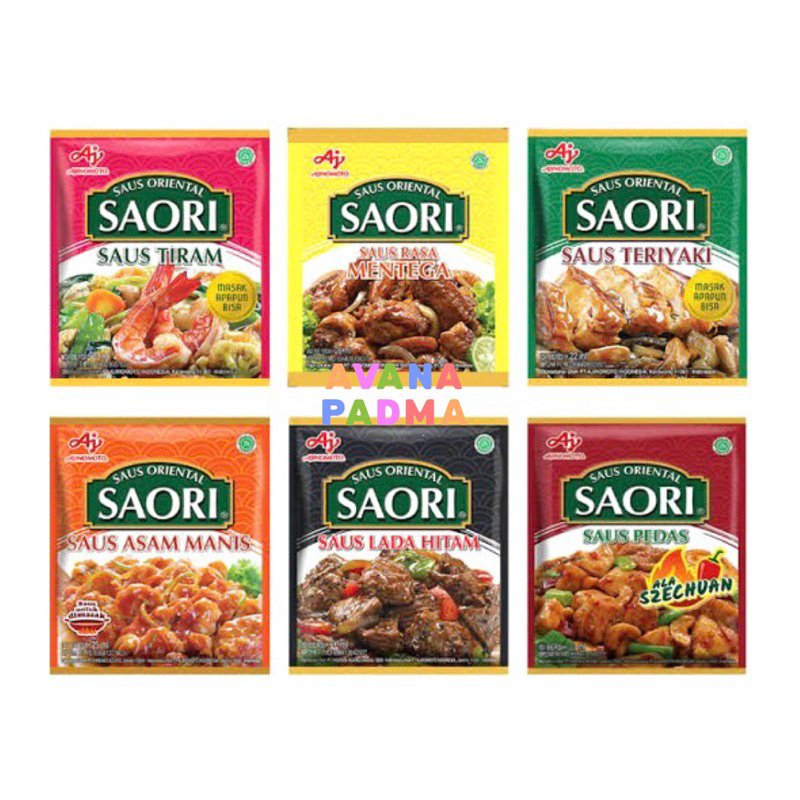 

Saus Oriental Saori Renceng (Isi 10/Renceng) (3 Varian)