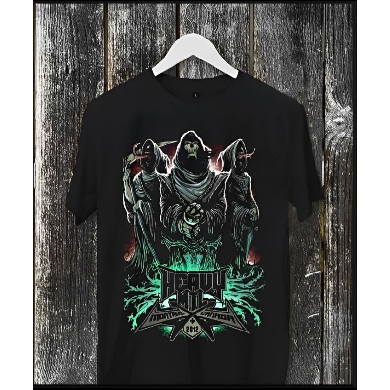 Kaos metal band sablon DTF