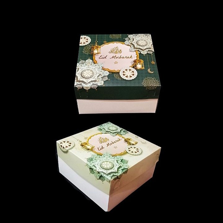 

5 pcs Kardus Kotak Kue Cake Lebaran Box Kemasan Lapis Legit Packaging Hampers Idul Fitri Ukuran 25x25x12 cm