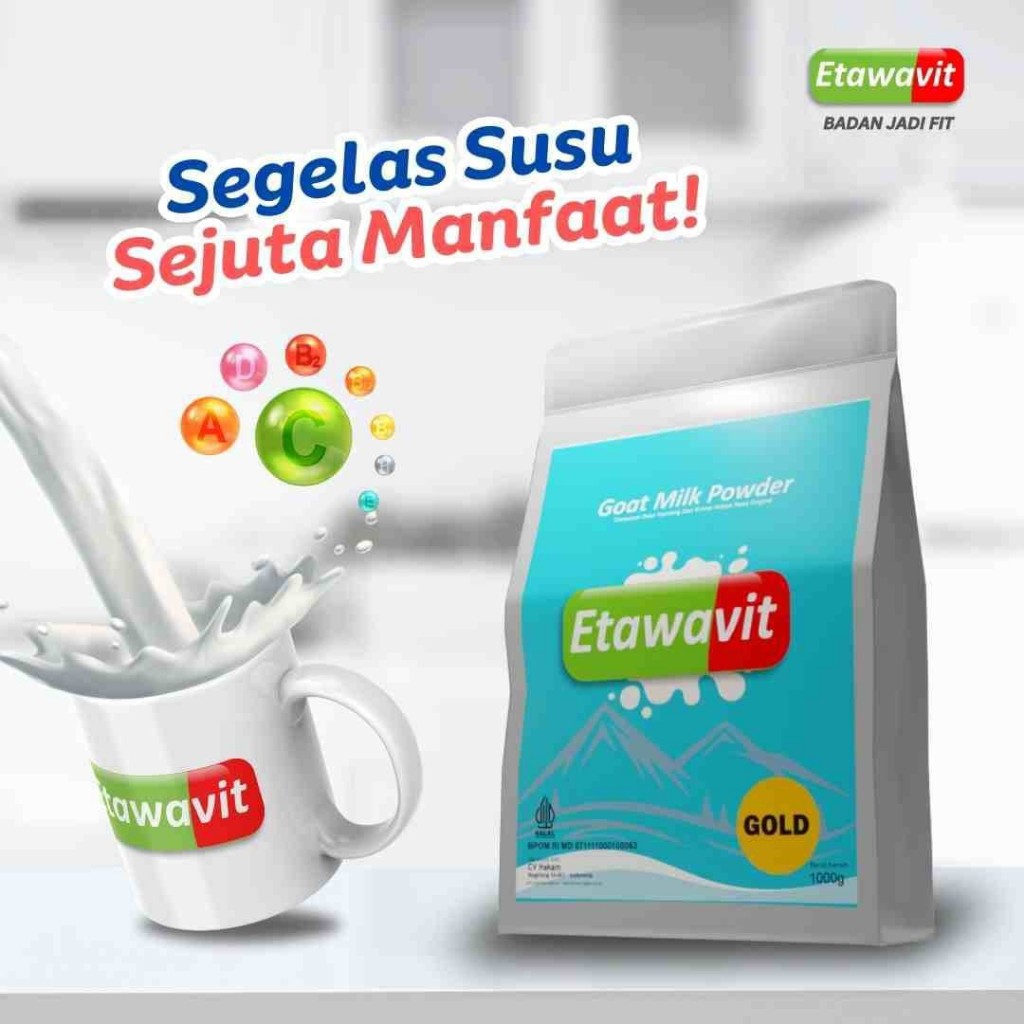 

Susu kambing Etawavit, tidak prengus, tanpa bahan pengawet