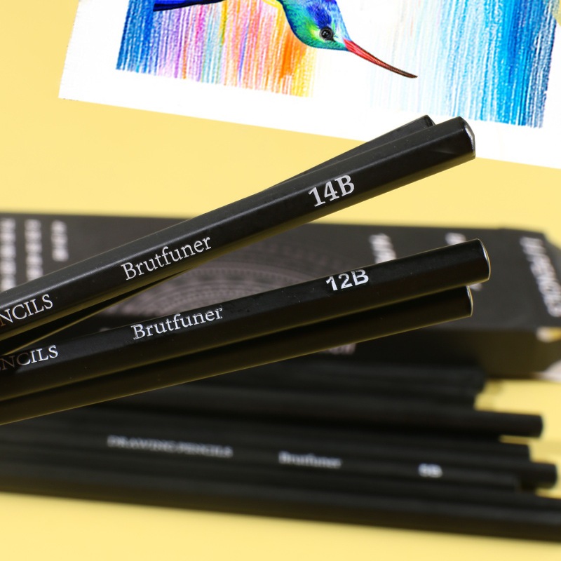 

RB Brutfuner Original Pensil 14B-2H Sketsa Profesional isi 14 Pcs