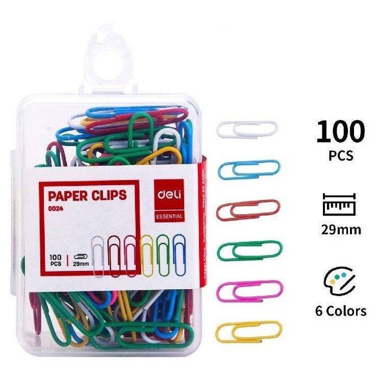 

PAPER CLIP WARNA DELI 0024