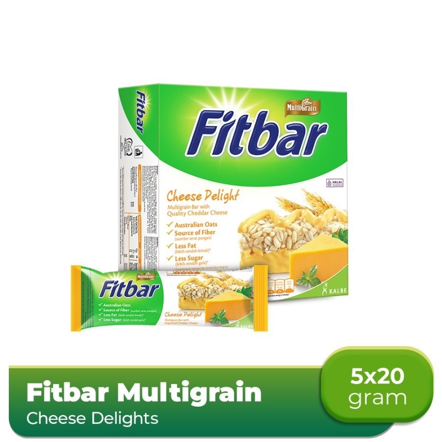 

RB Fitbar Multigrain 110 gr ( 5 x 20 gr) / Fit Bar Snack Rendah Kalori