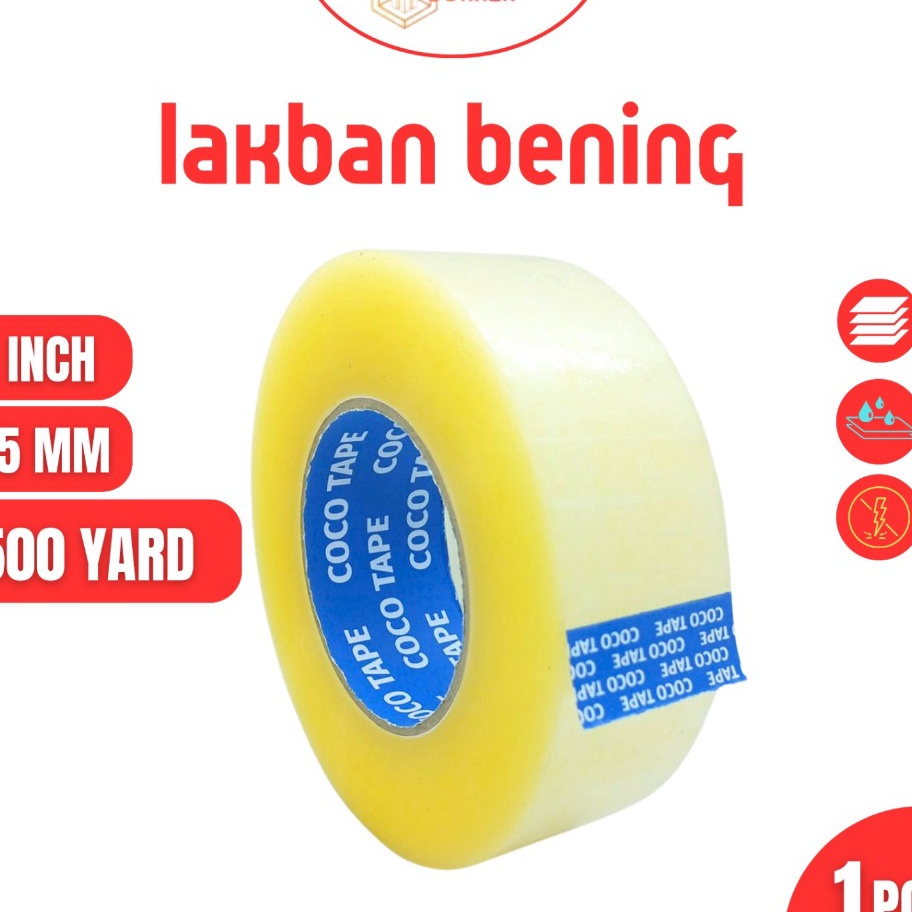 

FSASH SALE Lakban Bening 2 Inch 5 Yard 45mm 48mm 2 5Y Tape Plakban Isolasi