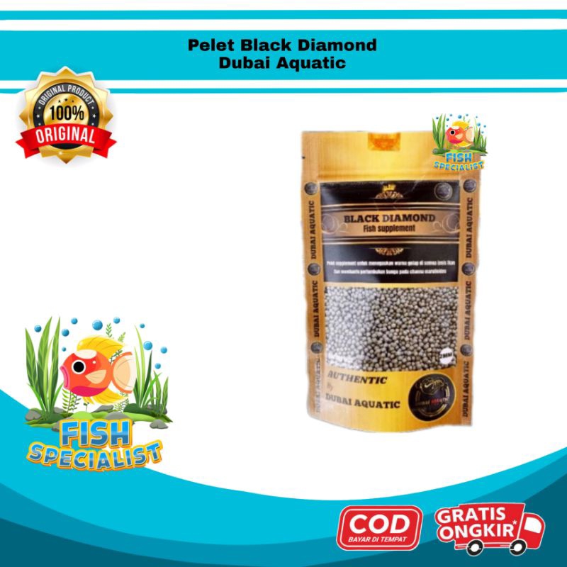 BLACK DIAMOND BD Dubai Aquatic Pelet Ikan Channa Marulioises Bunga Cabung Bar Maru Chana Pellet Maka