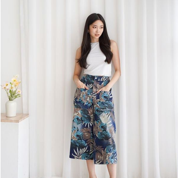 Sienna / Celana Kulot Hawai  / Celana kulot Wanita Santai