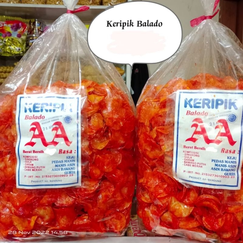 

keripik balado basah