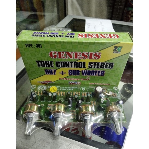 el Baru Ezp KIT TONE CONTROL STEREO SUBWOOFER GENESIS 7 DC 12 VOLT RANIC 351  TONE CONTROL STEREO SU