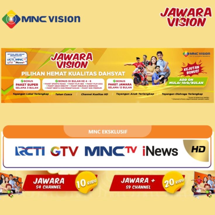 Paket Jawara Mnc Vision Jawara  Jawara  p Special Edition