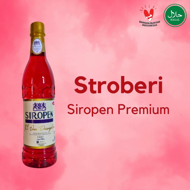 

Sirup Stroberi Siropen Premium Flavouring Syrup 700 Ml