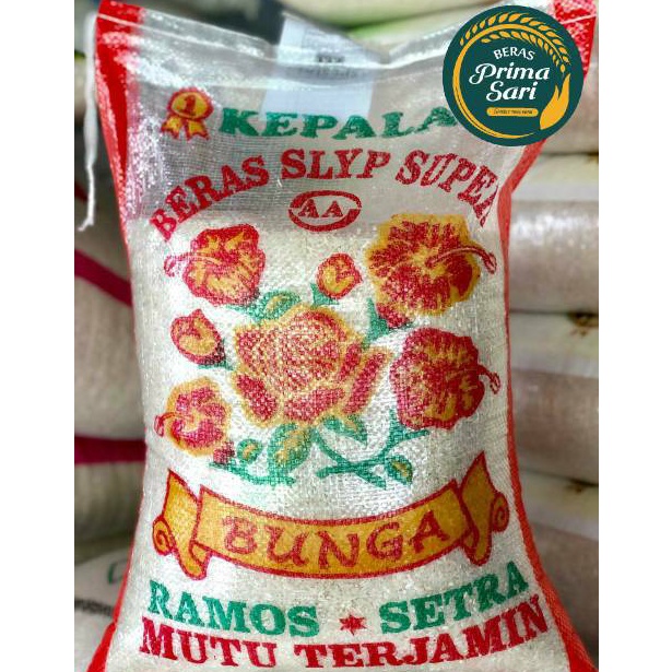 

HEMAT PROMO BERAS CAP BUNGA 5LT 5KG 1KG 2KG SETRA RAMOS