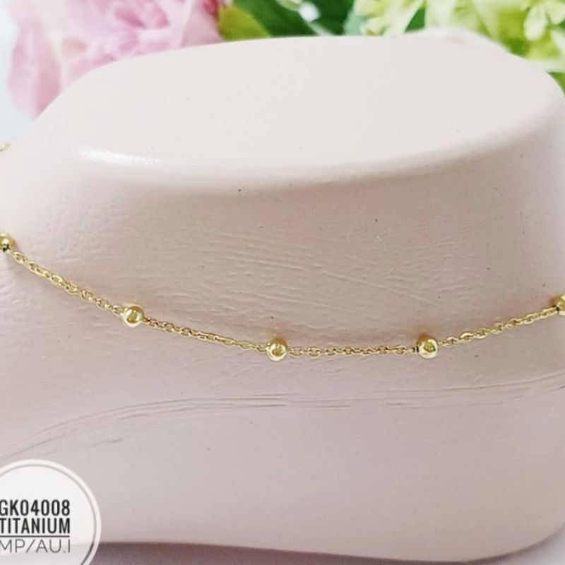 gelang kaki titanium Rantai bola