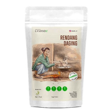 

Rendang daging cocok untuk anak 250grm, rendang padang, rendang kemasan family size