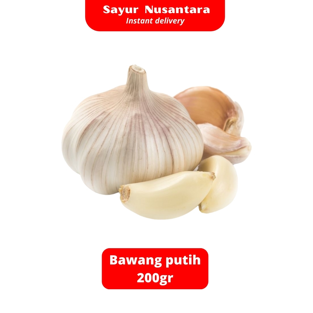 

Bawang Putih 200gr - Sayur Nusantara