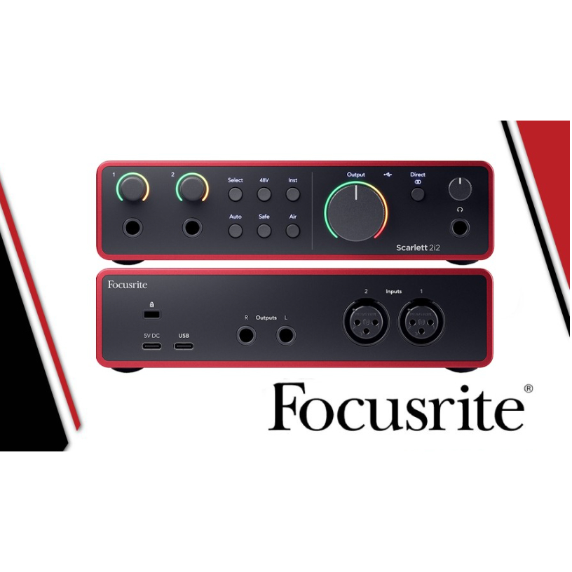 Focusrite Scarlett 2i2 4TH USB AUDIO INTERFACE SOUNDCARD NEW ORIGINAL