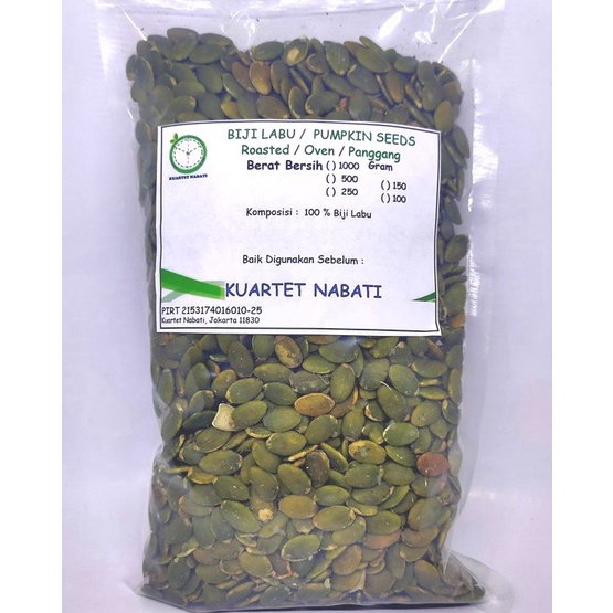 

DISKON 5gr Roasted Pumpkin Seeds rasa ORIGINAL Biji Labu Kupas Kuaci Panggang Oven Matang Kuartet Nabati