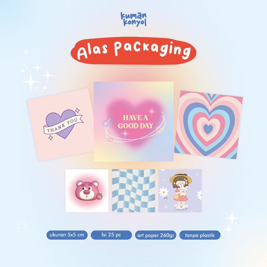 

ALAS PACKAGING ◼ tanpa plastik ◼ ALAS AKSESORIES ◼ THANK YOU CARD MINI ◼ MINI GIFT ALAS KADO MINI ◼ UKURAN 5X5
