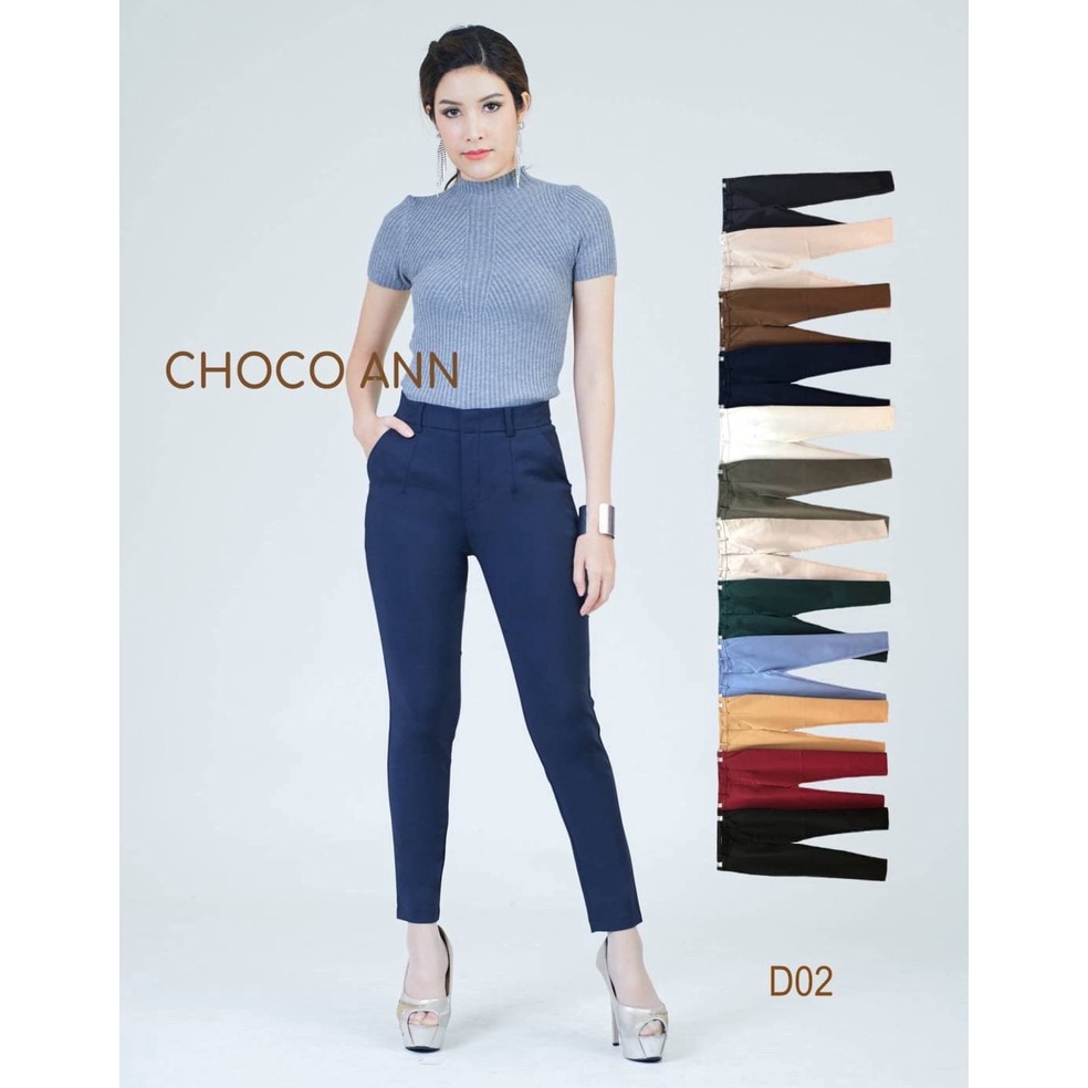 BEST SELLER CELANA CHOCO ANN ZIPPER DEPAN PANJANG D2