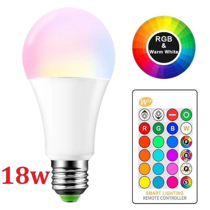 Bohlam LED RGB & Remote Control - LAMPU RGB