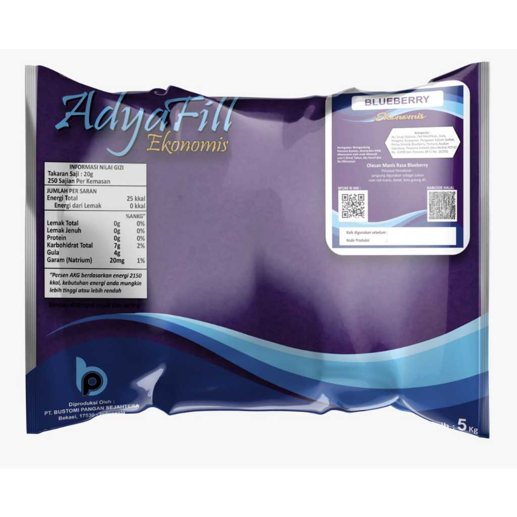 

adya filling blueberry repack 1kg / selai blueberry