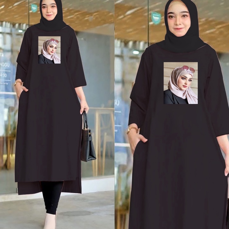 PROMO SALE LONG TUNIK WANITA TUNIK BAJU WANITA LONG TUNIK ATASAN WANITA Gamis