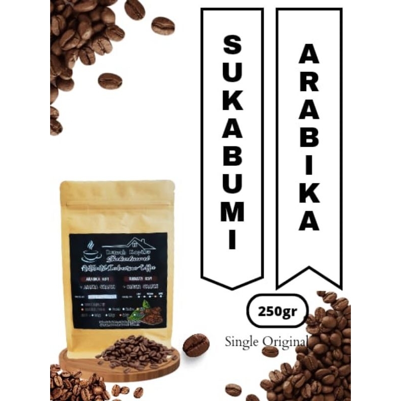 

Kopi Arabika Sukabumi 250gr Single Original