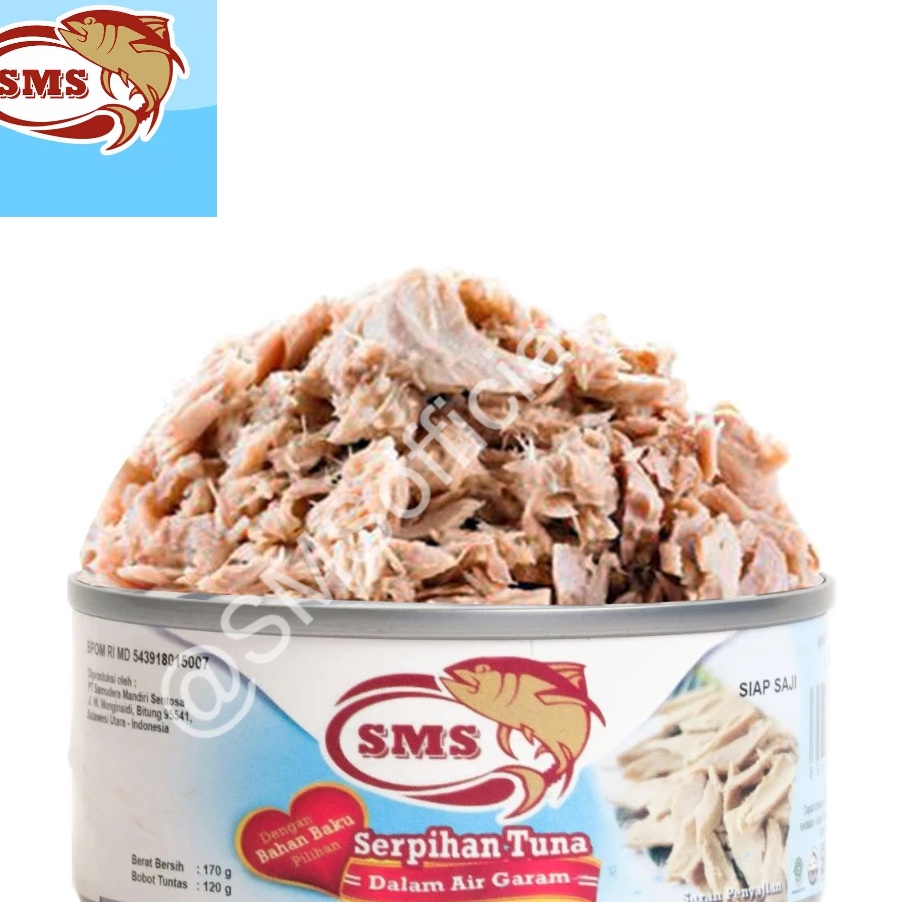 

D2289 SMS Tuna Kaleng dalam Air Garam Tuna Flake In Brine 17gr