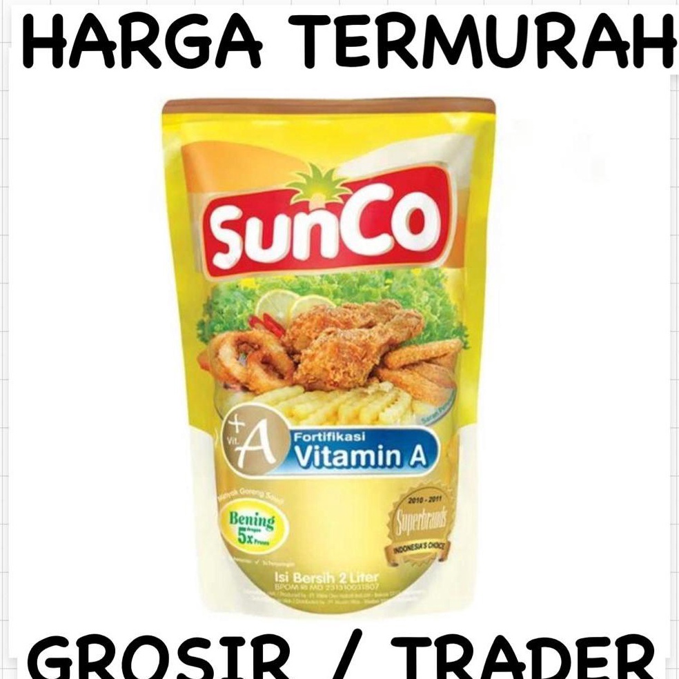 

GROSIR MURAH MINYAK GORENG SUNCO POUCH 2 liter