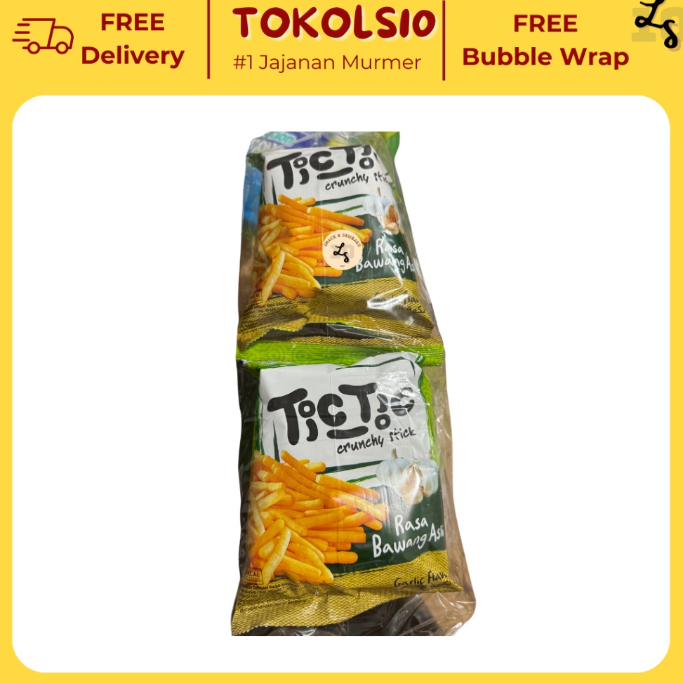 

HEMAT PROMO TicTic Crunchy Stick Rasa Bawang 1 Pack Isi 1 pcs 2gr